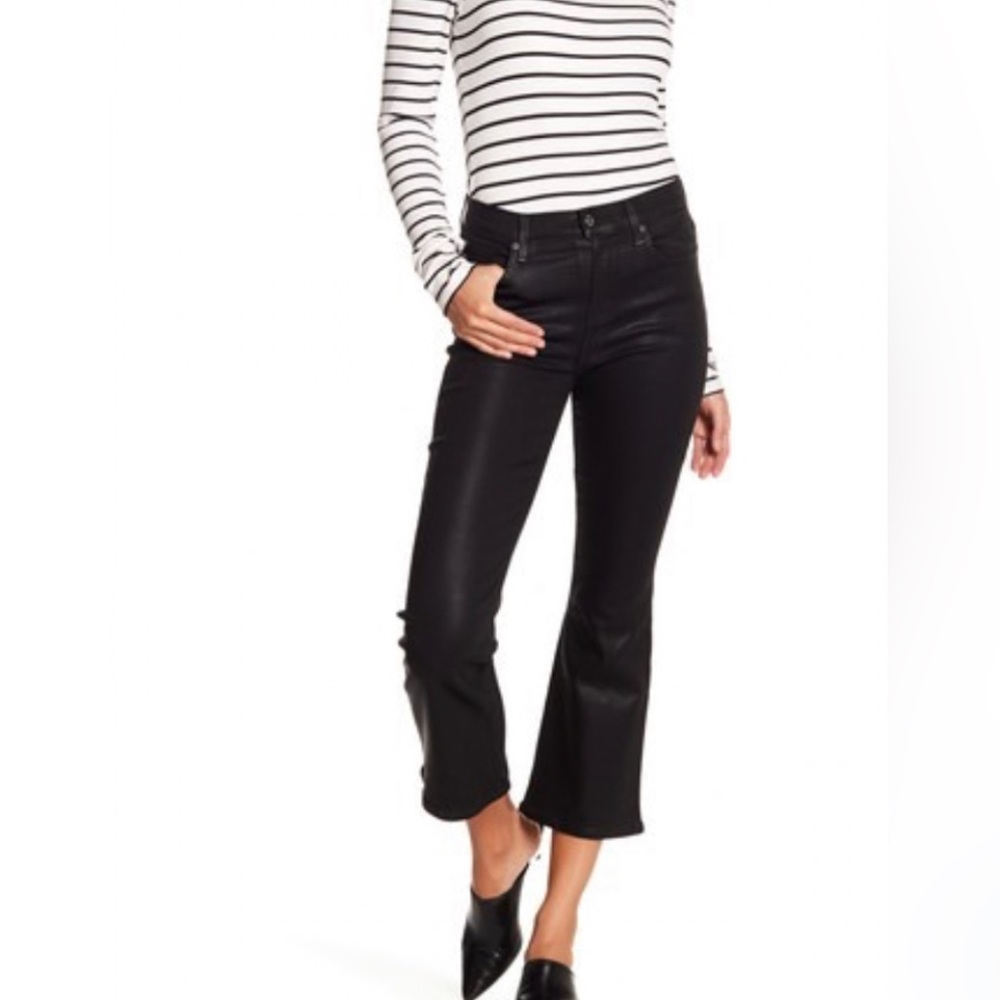 7 for all mankind crop flare jeans pants